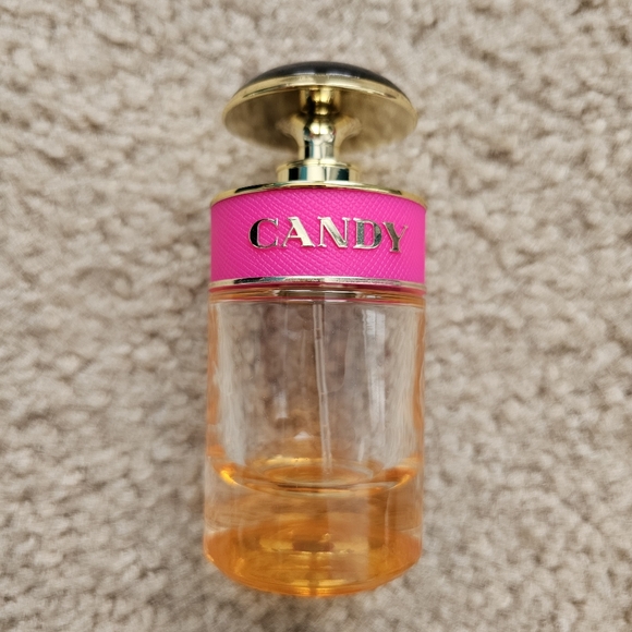 EMPTY lot of 2 Prada Candy glass perfume bottles 1 fl oz each with box - Picture 3 of 11